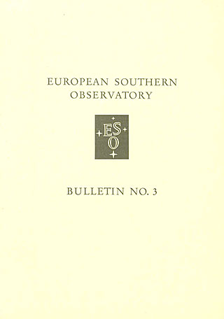 Bulletin 03 - European Southern Observatory 