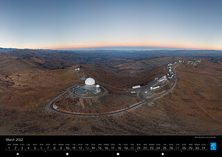 March - Drone captures La Silla Observatory
