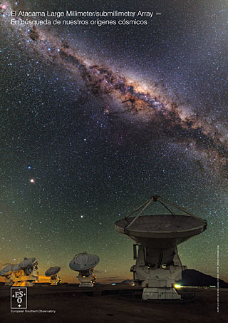 The Atacama Large Millimeter/submillimeter Array: ALMA handout (2015, Español)