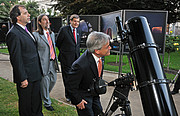 ESO brings the Moon closer to the president Sebastian Piñera in Santiago, Chile
