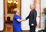 Incoming President of Chile Michelle Bachelet meets senior ESO representatives