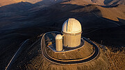 O telescópio de 3,6 metros do ESO, que acolhe instrumentos caçadores de planetas