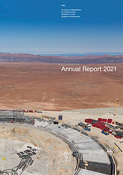 Capa do Relatório Anual do ESO de 2021