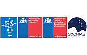 Logos de ESO, Ministerio de Relaciones Exteriores de Chile, Ministerio de Ciencia de Chile and SOCHIAS