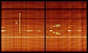 VIMOS integrated field-spectrum of Antennae Galaxies (detail)