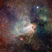 Image de la formation stellaire de la région Messier 17 prise par VST