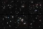 Morceaux choisis de l’image de l’amas de galaxies d’Hercule prise par le VST