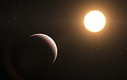 Exoplaneten Tau Boötis b som den skulle kunna se ut