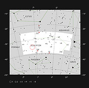 Kvasaren HE0109-3518:s läge på himlen