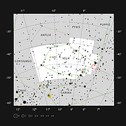 Den öppna stjärnhopen NGC 2547 i stjärnbilden Seglet
