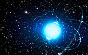 Artist’s impression van de magnetar in de sterrenhoop Westerlund 1