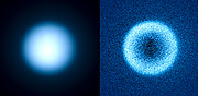 Titano, la luna di Saturno, osservata nella modalità polarimetrica di SPHERE