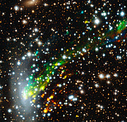 Den sönderrivna galaxen ESO 137-001 enligt MUSE