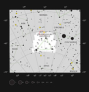 Het sterrenstelsel ESO 137-001 in het sterrenbeeld Zuiderdriehoek