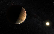 Ilustración del exoplaneta 51 Pegasi b 