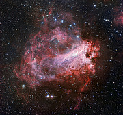 Mlhovina M 17 - oblast s probíhající tvorbou hvězd