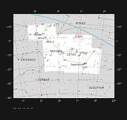 Trpasličí galaxie IC 1613 v souhvězdí Velryby