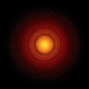 Bild från ALMA av skivan omkring den unga stjärnan TW Hydrae