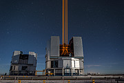Världens kraftfullaste system för laserguidestjärnor ser första ljus vid Paranal