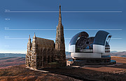 The E-ELT compared to St Stephen's Cathedral, Vienna, Austria