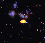 Hluboký pohled ALMA na část pole HUDF