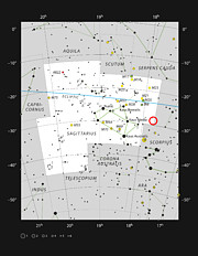 Estrelas RR Lyrae na constelação do Sagitário