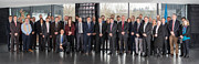 Deelnemers aan de ELT-contractondertekeningsceremonie in het ESO-hoofdkwartier