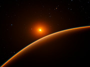 Illustration af exoplaneten LHS 1140b