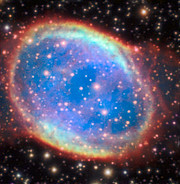 Planetární mlhovina NGC 6563 pozorovaná pomocí AOF