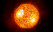 Artist’s impression of the red supergiant star Antares