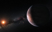 Künstlerische Darstellung des Planetensystems TRAPPIST-1