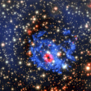 MUSE bild av omgivningen runt en dold neutronstjärna i Lilla magellanska molnet