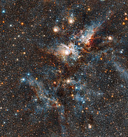 The Carina Nebula in infrared light