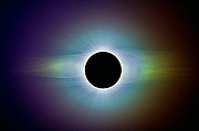Coroa solar polarizada durante o eclipse total do Sol de 2019 em La Silla