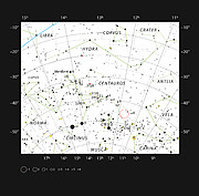 Positie van HD101584 in het sterrenbeeld Centaurus
