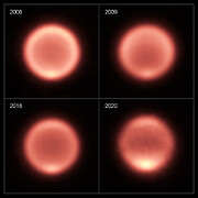Imágenes térmicas de Neptuno captadas entre 2006 y 2020 (otro formato)