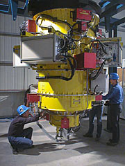 FORS1 at Paranal at the end of the integration phase