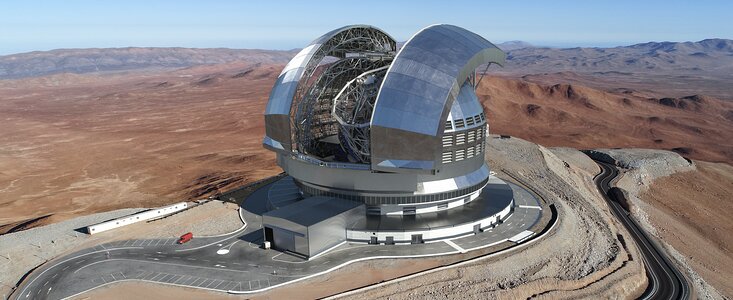 Tronadura de la cumbre para el nuevo telescopio