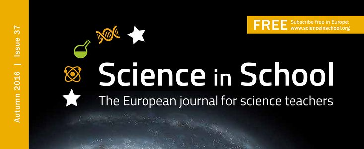 Capa da Science in School nº 37