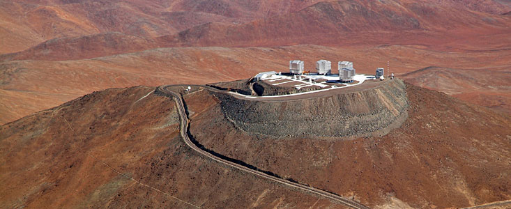 Vista aérea de Cerro Paranal