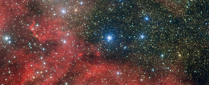 O enxame estelar NGC 6604 e seus arredores