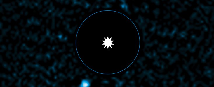 Image de l'exoplanète HD 95 086 b acquise au moyen du VLT