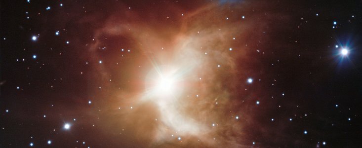 Toby jug-nebulosan sedd med ESO:s Very Large Telescope