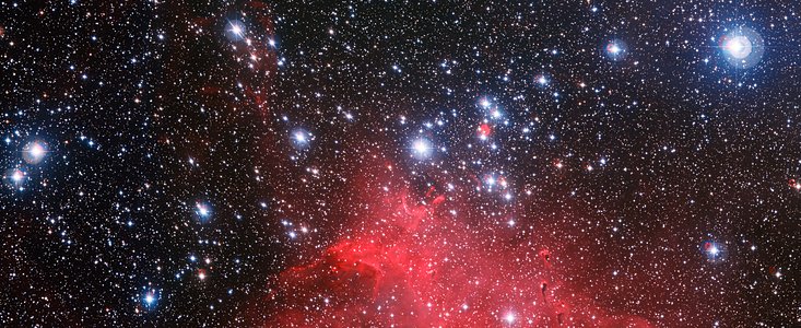 Der Sternhaufen NGC 3572 und seine Umgebung