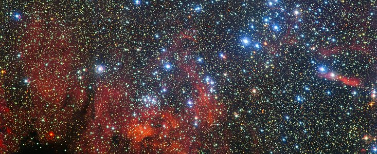 The colourful star cluster NGC 3590