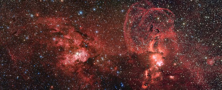 Formación de estrellas en la zona austral de la Vía Láctea