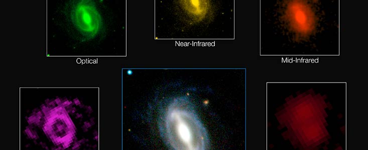 Snímky galaxií z přehlídky GAMA
