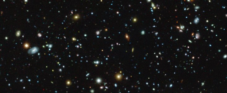 Il Campo Ultra-profondo di Hubble osservato da MUSE