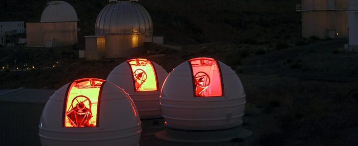 Les télescopes ExtrA à La Silla