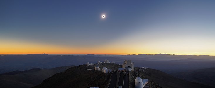 Eclipse total do Sol, Observatório de La Silla, 2019
